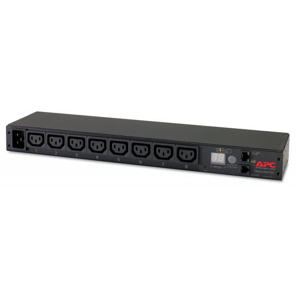 APC AP7821B unità di distribuzione dell'energia [PDU] 8 presa[e] AC 0U/1U Nero (Metered PDU 16A 1U C13x8)ApcAP7821B