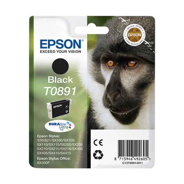 Epson Monkey Cartuccia Nero (EPSON T0891 BLACK INK STYLUS S20 SX100 SX105)EpsonC13T08914011