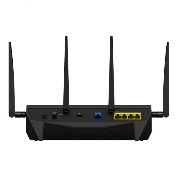 Synology RT2600AC router wireless Gigabit Ethernet Dual-band [2.4 GHz/5 GHz] Nero (4-port [802.11n], Dual-band - [2.4 GHz / 5 GHz], Ethernet - LAN, 4G, Black, Wireless router, EU power cord 1xWAN, 4xLAN, 2600Mbps Synology - Warranty: 24M)SynologyRT2600AC