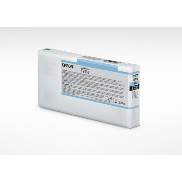 Epson T9135 Light Cyan Ink Cartridge [200ml] (T9135 LIGHT CYAN INK CARTRIDGE-200ML)EpsonC13T913500