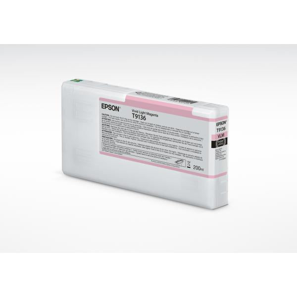 Epson T9136 Vivid Light Magenta Ink Cartridge [200ml] (T9136 INK CARTRIDGE VIVID MAGENTA)EpsonC13T913600