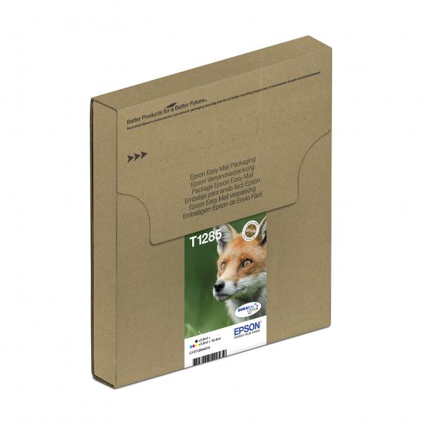 Epson Fox Multipack 4 colori EasyMail DURABrite Volpe T128 (EPSON T1285 MULTIPACK BK C M Y EASYMAIL)Epson8715946638829C13T12854511