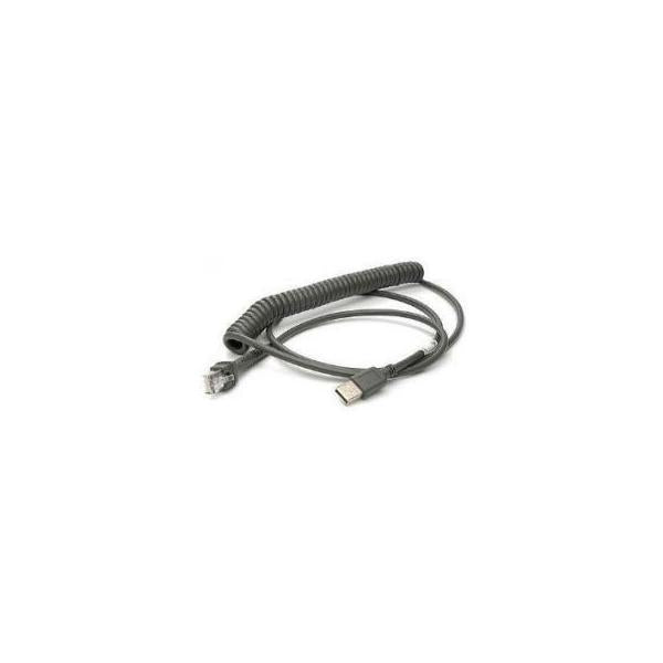 Zebra CBA-UF6-C12ZAR accessorio per palmari (CABLE SHIELDED USB SERIES A - 9IN COILED BC1.2 -30C)ZebraCBA-UF6-C12ZAR