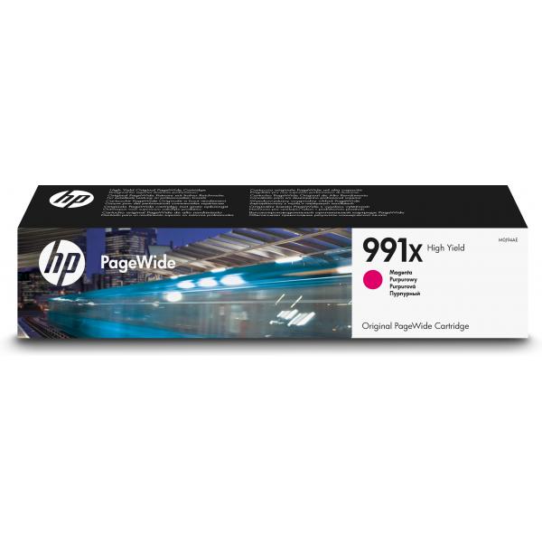HP Cartuccia originale magenta ad alta capacità 991X PageWide (OEM HP M0J94AE 991X Ink cart magenta 16K for HP PageWide 77740 77750 Pro MFP 772)HpM0J94AE