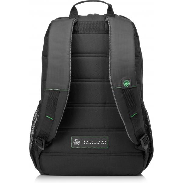 HP 39.62 cm [15.6] Active Backpack [Black/Mint Green] (39,62cm Active Backpack Black - **New Retail** Green - Warranty: 12M)Hp1LU22AA#ABB