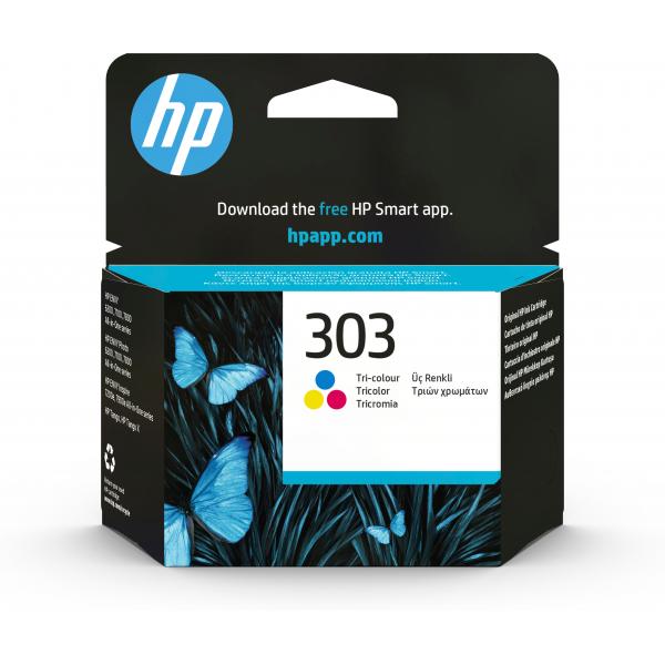 HP Cartuccia di inchiostro in tricromia originale 303 (OEM HP 303 Tri-Colour Original Ink Cartridge T6N01AE)HpT6N01AE
