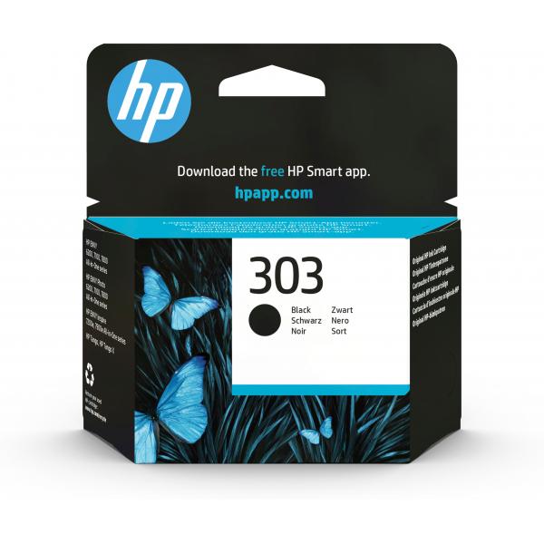 HP Cartuccia di inchiostro nero originale 303 (OEM HP 303 Black Original Ink Cartridge T6N02AE)HpT6N02AE