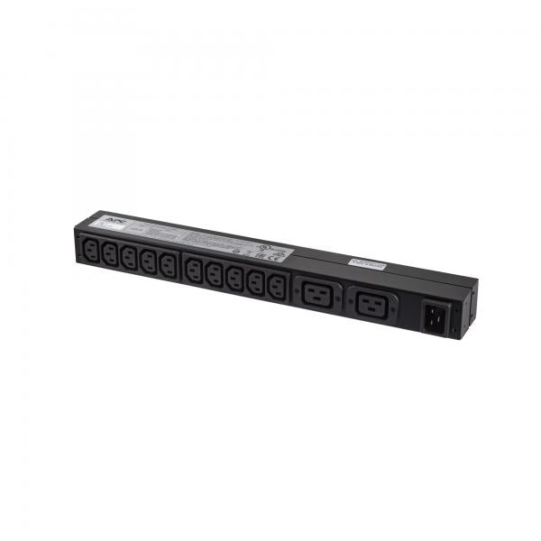 APC RACK PDU BASIC 1 U 16A 230V unità di distribuzione dell'energia [PDU] 12 presa[e] AC 0U/1U Nero (APC RACK PDU BASIC 1U 16A - 208 AND 230V [10]C13 AND [2]C19)ApcAP9559