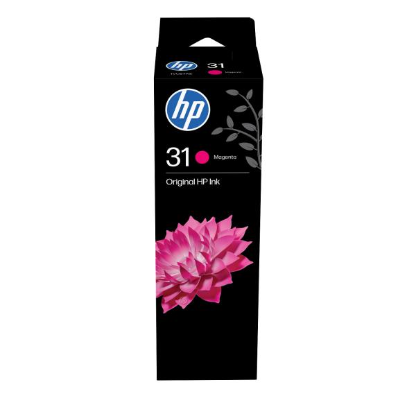 HP Flacone di inchiostro magenta originale 31 da 70 ml (HP 31 MAGENTA ORIGINAL INK - BOTTLE)Hp01916283494941VU27AE