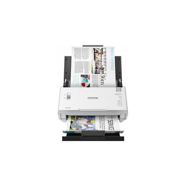 Epson DS-410 Scanner a foglio 600 x 600 DPI A4 Nero, Bianco (DS410 - Document scanner - Duplex - A4 - 600 dpi x 600 dpi - up to 26 ppm [mono] / up to 26 ppm [colour] - ADF [50 sheets] - up to 3000 scans per day - USB 2.0)Epson8715946638713B11B249401BY