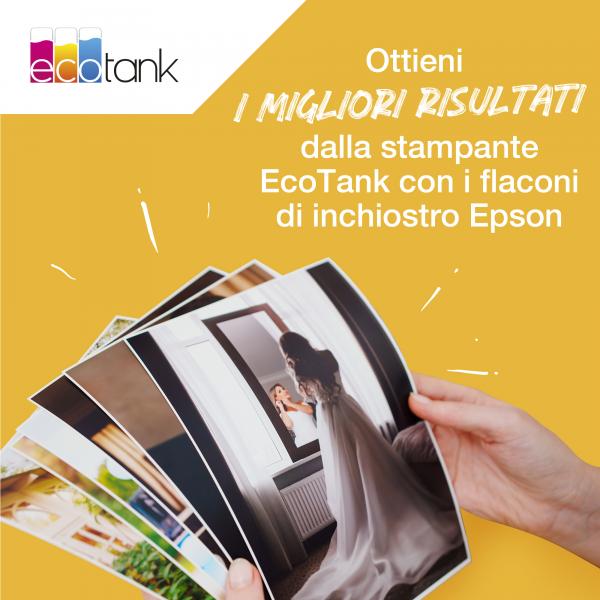 Epson Flacone di inchiostro Nero Photo 106 EcoTank (OEM Epson C13T00R140 [106] Ink Bottle Foto Black 5k Pages 70ml)EpsonC13T00R140