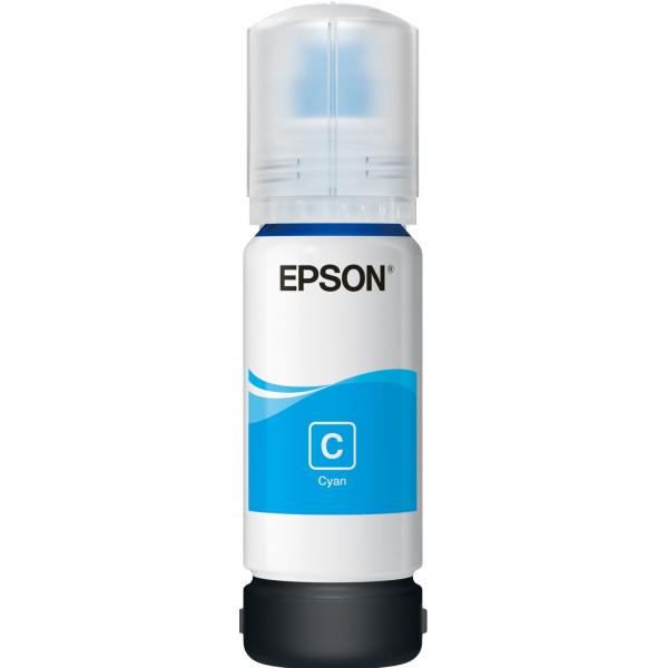 Epson 106 EcoTank Cyan ink bottle (EPSON 106 CYAN INK CARTRIDGE ECOTANK 5000 PAGES 70ML)EpsonC13T00R240