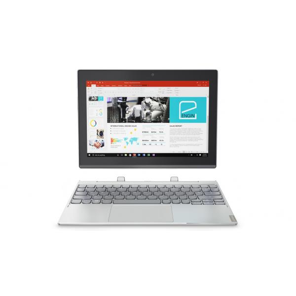 Lenovo Miix 320 Intel Atom x5-Z8350 Ibrido [2 in 1] 25,6 cm [10.1] Touch screen HD 4 GB DDR3-SDRAM 64 GB eMMC Windows 10 Home Argento (^MIIX 320-10ICR Z8350 4/64 W10H) - Versione UKLenovo019120085741680XF0017UK