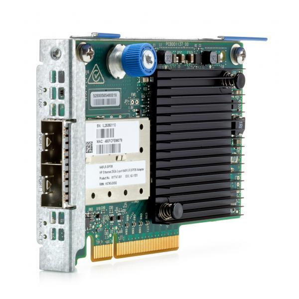 HPE Ethernet 10/25Gb 2-port 640FLR-SFP28 Interno Ethernet / Fiber 25000 Mbit/s (10/25Gb Ethernet adapter with - 2 SFP28 ports SFP28 adapter - Warranty: 36M)Hpe840139-001