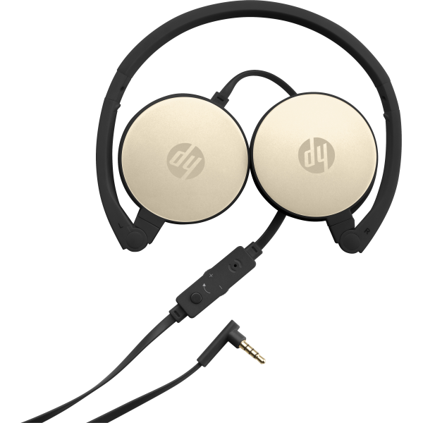 HP Stereo Headset H2800 [Black e Silk Gold] (Stereo Headset H2800 - H2800, Headset, Head-band, - Black,Gold, Binaural, Rotary, Wired - Warranty: 12M)Hp01916280347032AP94AA#ABB