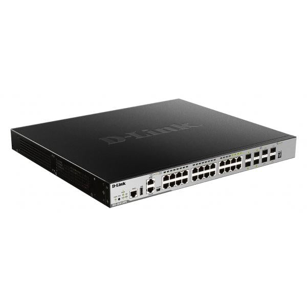 D-Link DGS-3630-28PC/SI switch di rete Gestito L3 Gigabit Ethernet [10/100/1000] Supporto Power over Ethernet [PoE] Nero, Grigio (20-port GE PoE 370W Layer - 3 Stackable Managed Gigabit - Switch including 4-port Combo 4-port Combo - Warranty: 60M)D-l...