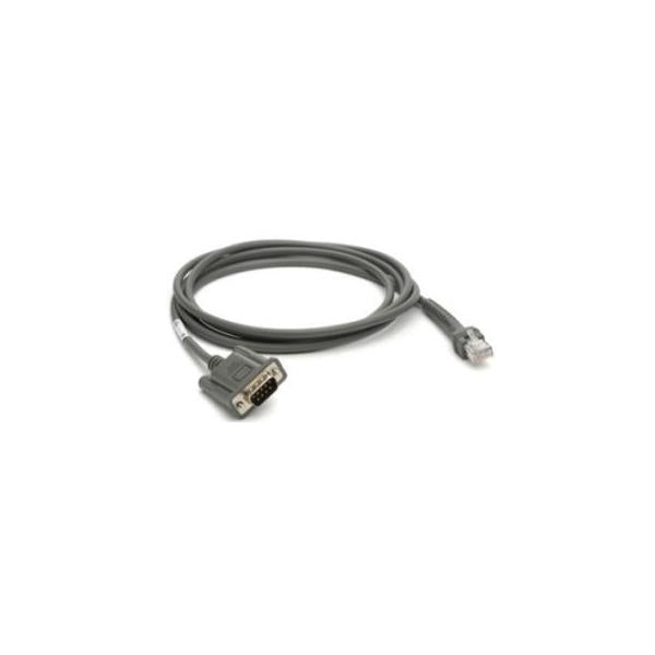 Zebra CBA-R08-S07ZBR cavo seriale Grigio 2,1336 m RS232 DB9 (CABLE RS232 7FT [2M]ST NIXDORF - BEETLE 5V DIRECT PWR W/TTL)ZebraCBA-R08-S07ZBR