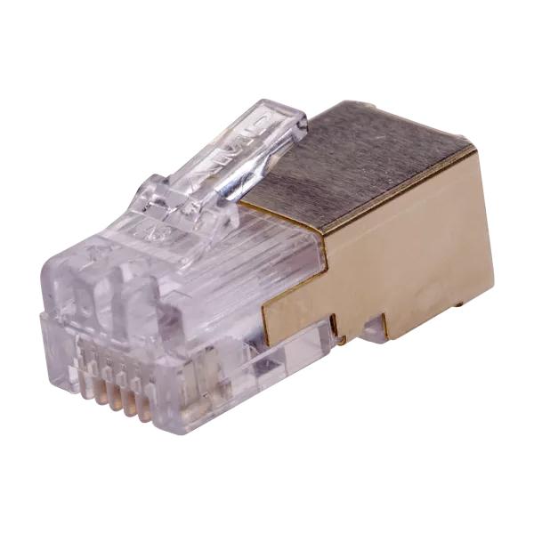 Axis 01182-001 cavo di collegamento RJ-12 Oro, Bianco (RJ12 PLUG SHIELDED 10 PCS - .)Axis733102106173601182-001