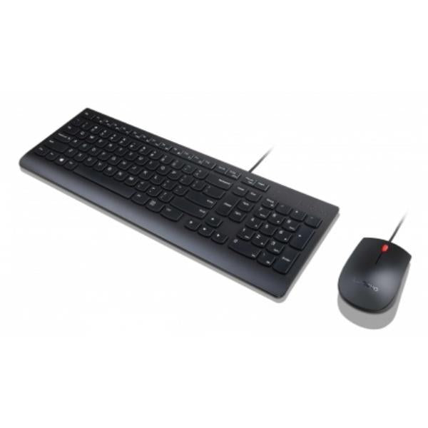 Lenovo 4X30L79915 tastiera Mouse incluso Universale USB QWERTY Spagnolo Nero (Lenovo Essential Wired Keyb. and Mouse Combo -ES. KEYBOARD: Spain. WARRANTY: 1YR CCR)Lenovo4X30L79915