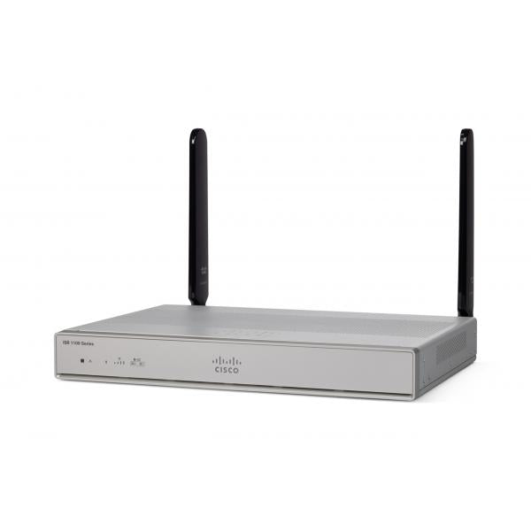 Cisco C1117-4P router cablato Argento (Cisco Integrated Services Router 1117 - Router - DSL modem 4-port switch - 1GbE - WAN ports: 2)CiscoC1117-4P
