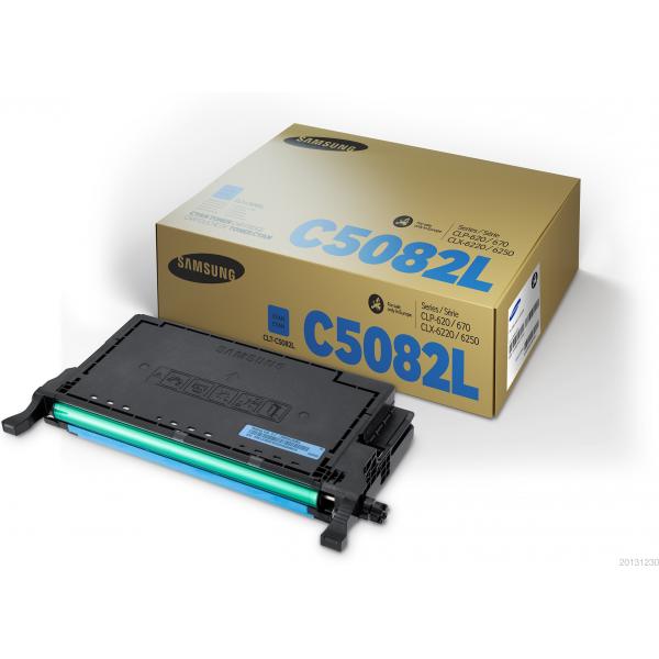 Samsung Cartuccia toner ciano originale HP CLT-C5082L ad alta capacità (SA CLT-C5082L H-YLD CYAN TONER - SAMSUNG)HpSU055A