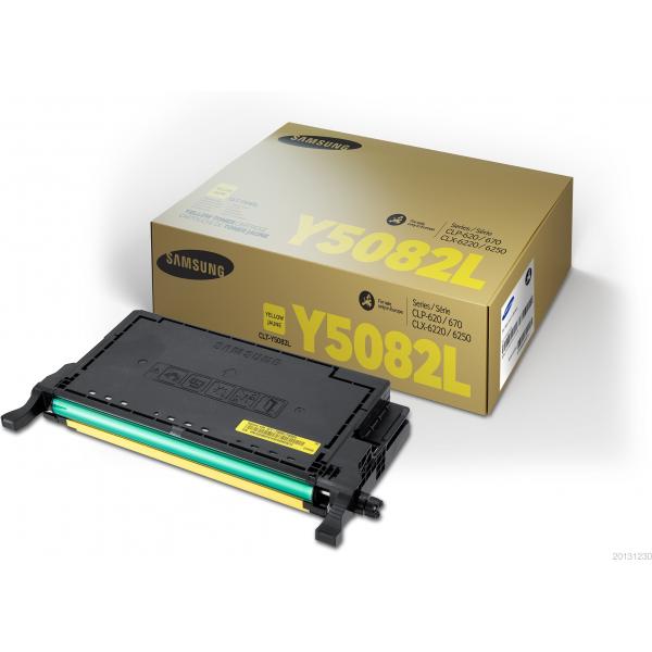 Samsung Cartuccia toner giallo originale HP CLT-Y5082L ad alta capacità (SAMSUNG CLT-Y5082L H-YLD YEL TONER C)HpSU532A
