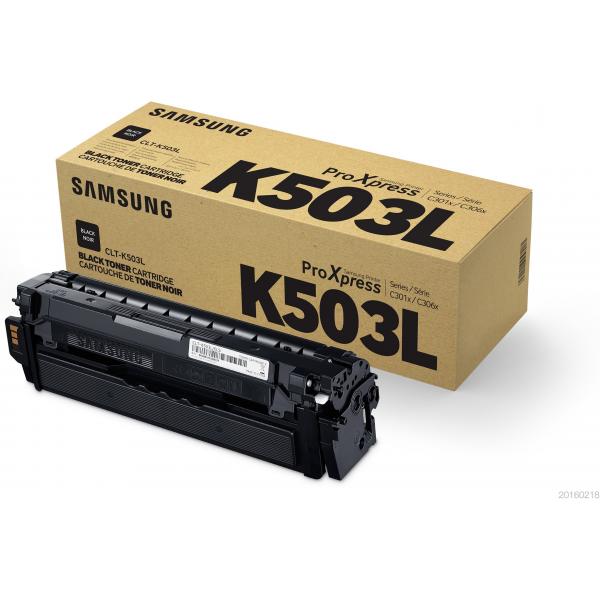 Samsung Cartuccia toner nero originale HP CLT-K503L ad alta capacità (HP CLT-K503L - Alta resa - nero - originale - cartuccia toner [SU147A] - per ProXpress SL-C3010DW, SL-C3010ND, SL-C3060FR, SL-C3060FW, SL-C3060ND)HpSU147A
