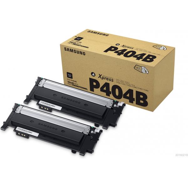 Samsung Confezione da 2 cartucce toner originali HP CLT-P404B [nero] (SA CLT-P404B 2-PK BLK TONER - SAMSUNG)HpSU364A