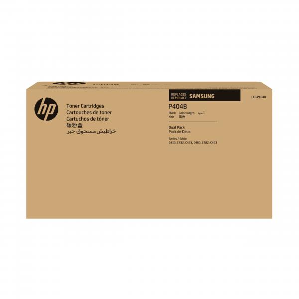Samsung Confezione da 2 cartucce toner originali HP CLT-P404B [nero] (Samsung CLT-P404B - 2 pakker - sort -)HpSU364A