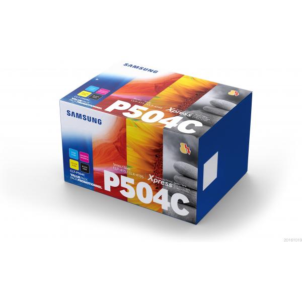 Samsung Confezione da 4 cartucce toner originali HP CLT-P504C [ciano/magenta/giallo/nero] (SAMSUNG CLP415 4 PACK CYMBK TONER)HpSU400A