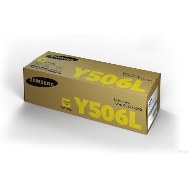 Samsung Cartuccia toner giallo originale HP CLT-Y506L ad alta capacità (SAMSUNG CLP-680ND YELLOW TONER HIGH YIELD TONER)HpSU515A