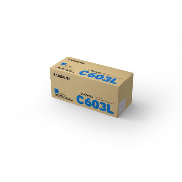 Samsung Cartuccia toner ciano originale HP CLT-C603L ad alta capacità (Samsung CLT-C603L - Hjtydende - cyan)HpSU080A
