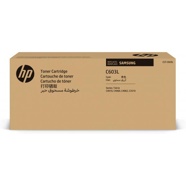 Samsung Cartuccia toner ciano originale HP CLT-C603L ad alta capacità (SAMSUNG CLT-C603L CYAN TONER C4060FX)HpSU080A
