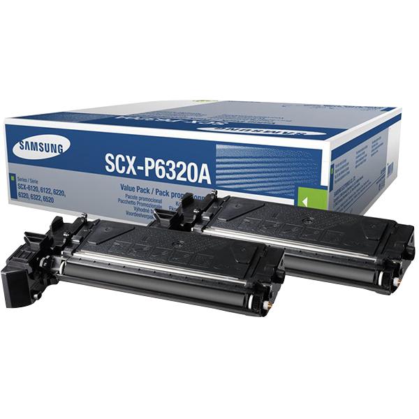 Samsung Cartucce toner nero SCX-P6320A in confezione doppia. (Samsung SCX-P6320A - 2 pakker - sort -)HpSV496A