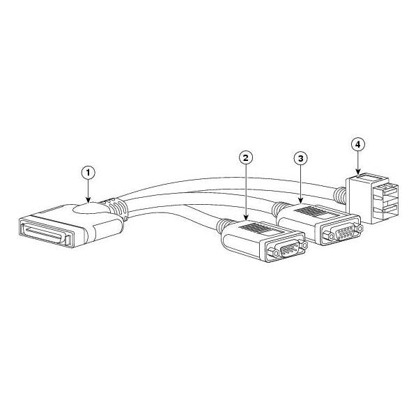 Cisco N20-BKVM= cavo per tastiera, video e mouse (KVM CABLE FOR B-SERIES BLADE - SERVER CONSOLE PORT)CiscoN20-BKVM=