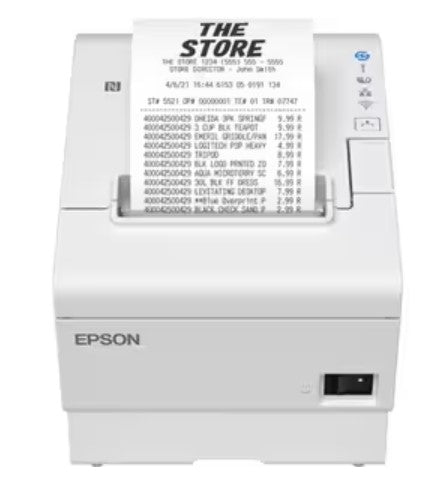 Epson TM-T88VII, USB, USB Host, RS232, Ethernet, ePOS, white (COLORE BIANCO)