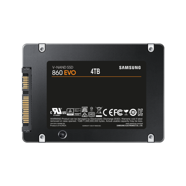 Samsung 860 EVO SATA 2.5 SSD 4 TB (SAMSUNG 860 EVO 4TB SSD SATAIII 64GBPS 64L V NAND)Samsung8806088934877MZ76E4T0B/EU