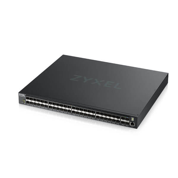 Zyxel XGS4600-52F Gestito L3 Nero (Top of the Rack/Core/MultiGig,XGS4600-52F-ZZ0101F 52 Port Layer3 Managed, 48 port Gigabit SFP, 4 dual pers. und 4x 10G SFP+, stackable, redundantes Netzteil/)ZyxelXGS4600-52F-ZZ0101F