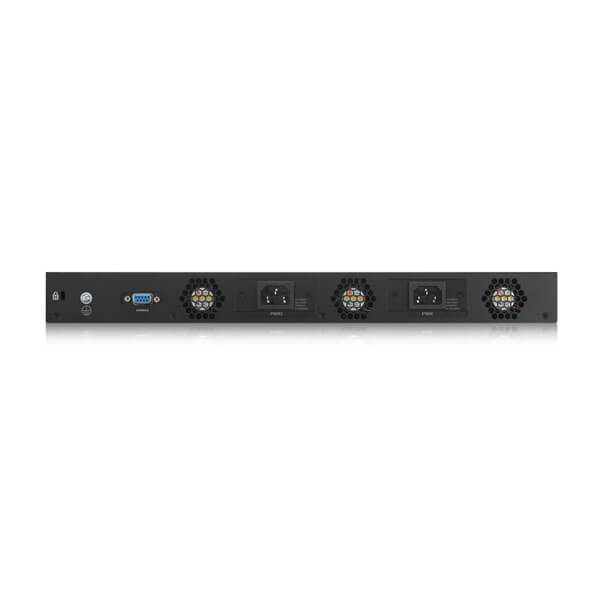 Zyxel XGS4600-52F Gestito L3 Nero (Top of the Rack/Core/MultiGig,XGS4600-52F-ZZ0101F 52 Port Layer3 Managed, 48 port Gigabit SFP, 4 dual pers. und 4x 10G SFP+, stackable, redundantes Netzteil/)ZyxelXGS4600-52F-ZZ0101F