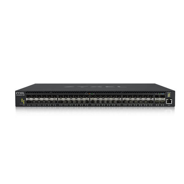 Zyxel XGS4600-52F Gestito L3 Nero (Top of the Rack/Core/MultiGig,XGS4600-52F-ZZ0101F 52 Port Layer3 Managed, 48 port Gigabit SFP, 4 dual pers. und 4x 10G SFP+, stackable, redundantes Netzteil/)ZyxelXGS4600-52F-ZZ0101F