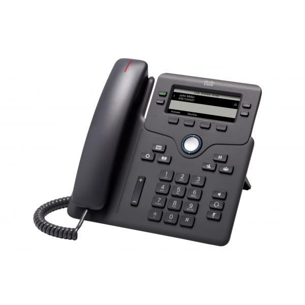 Cisco CP-6851-3PW-UK-K9= telefono IP Nero 4 linee (Cisco IP Phone 6851 - VoIP phone - SIP, SRTP - 4 lines - charcoal) - Versione UKCisco0889728068376CP-6851-3PW-UK-K9=