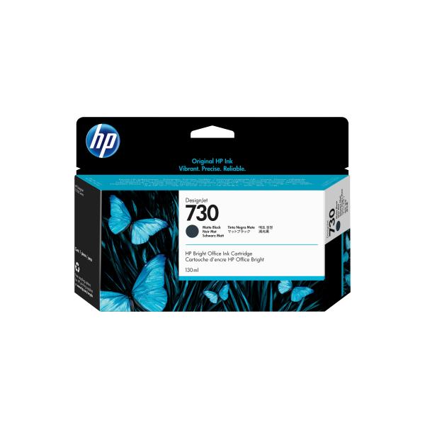 HP Cartuccia di inchiostro nero opaco DesignJet 730 da 130 ml (HP 730 130-ML MATTE BLACK INK CRTG)HpP2V65A