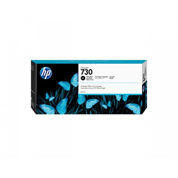 HP Cartuccia di inchiostro nero fotografico DesignJet 730 da 300 ml (HP 730 300-ML - PHOTO BLACK INK CRTG)HpP2V73A