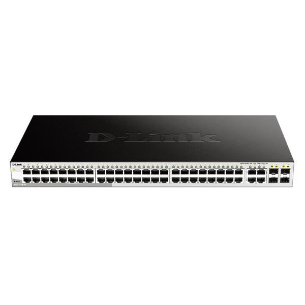 D-Link DGS-1210-48 switch di rete Gestito L2 Gigabit Ethernet [10/100/1000] 1U Nero (D-Link 48-port 10/100/1000 Gigabit Smart Switch including 4 Combo 1000BaseT/SFP)D-linkDGS-1210-48