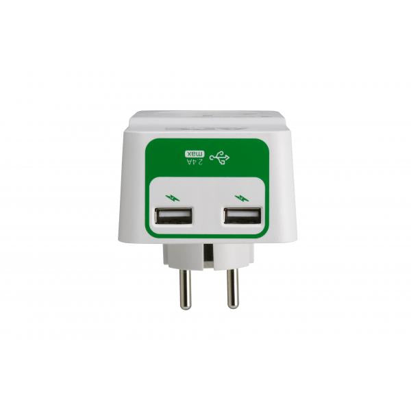 APC PM1WU2-GR protezione da sovraccarico Bianco 1 presa[e] AC 230 V (Essential SurgeArrest 1 - Outlet 230V 2 Port USB - Charger - Warranty: 12M)Apc0731304334750PM1WU2-GR