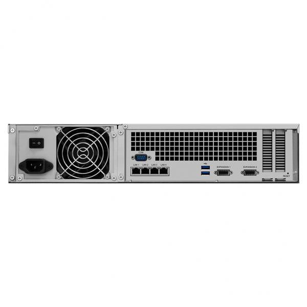 Synology RackStation RS3618xs NAS Armadio [2U] Intel Xeon D D-1521 8 GB DDR4 0 TB DiskStation Manager Nero (Synology RackStation RS3618xs 12 bay- Intel Xeon D-1521 quad-core 2.4GHz- Turbo Boost up to 2.7GHz- 8GB DDR4-2133 ECC UDIMM [expandable up to ...