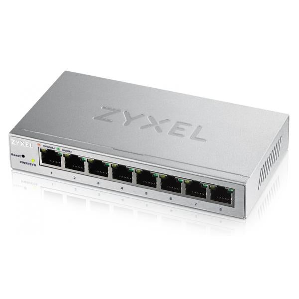 Zyxel GS1200-8 Gestito Gigabit Ethernet [10/100/1000] Argento (Zyxel GS1200-8 - switch - 8 porte - Ad)Zyxel4718937600571GS1200-8-EU0101F