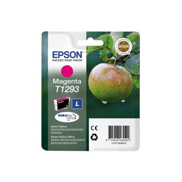 Epson Apple Cartuccia di inchiostro Magenta T1293 DURABrite Ultra Ink (OEM Epson T1293 High Capacity Magenta Ink Cartridge C13T12934010 C13T12934012)EpsonC13T12934010