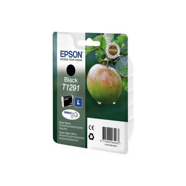 Epson Apple Cartuccia di inchiostro Black T1291 DURABrite Ultra Ink (OEM Epson T1291 High Capacity Black Ink Cartridge 380 Pages 11.2ml C13T12914010 C13T12914012)EpsonC13T12914010