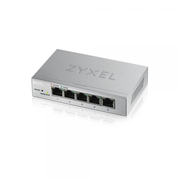 Zyxel GS1200-5 Gestito Gigabit Ethernet [10/100/1000] Argento (GS1200-5 5 PORT GIGABIT - SWITCH)Zyxel4718937598687GS1200-5-GB0101F